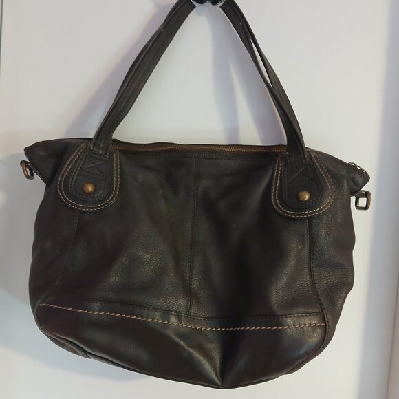 The Sak Women's Brown Pebbled Leather Hobo Handbag GUC - Picture 1 of 13